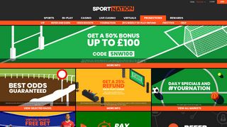 SportNation.bet | Sports Betting | Home Of Betting Rewards