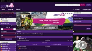 Sportsbook | Kwikbet247- Online sport betting, best odds on Premier ...