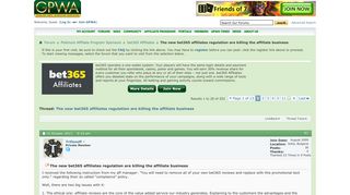 The new bet365 affiliates regulation are killing the affiliate ...