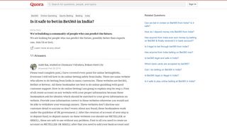 Is it safe to bet in Bet365 in India? - Quora