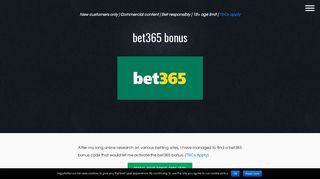 bet365 Bonus - New sign up bonus at bet365 February 2019