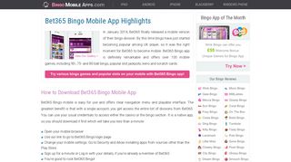 Bet365 Bingo Mobile App - Play Now & Grab Big Prizes