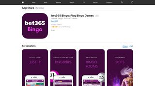 bet365 Bingo: Play Bingo Games on the App Store - iTunes - Apple