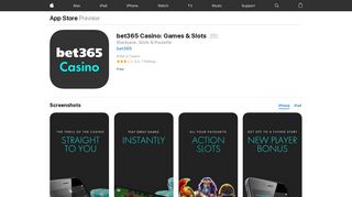 bet365 Casino: Games & Slots on the App Store - iTunes - Apple