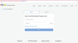 eBay Developers Program Registration | eBay