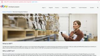 Merchant Integration Platform - eBay Developers Program
