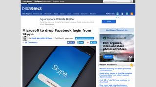 Microsoft to drop Facebook login from Skype - BetaNews