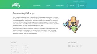 Beta testing iOS apps - Beta Family