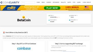BetaCoin - Price, Wallets & Where To Buy in 2018 - Coin Clarity