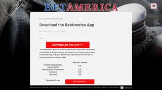 Download the BetAmerica App