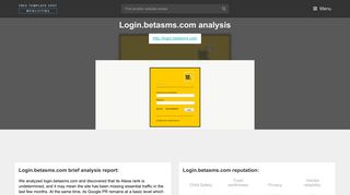 Login Betasms. More on login.betasms.com. - Popular Website Reviews