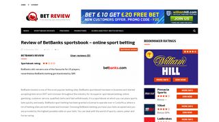 Bookmaker BetBanks review: online sport betting at betbanks.com