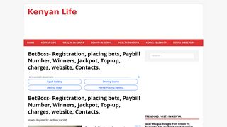 BetBoss- Registration, placing bets, Paybill Number, Winners, Jackpot ...