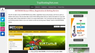 BETBOSS Bonus Offers, Registration & Betting Review