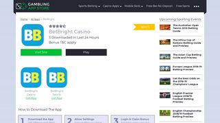 BetBright Mobile Betting App for iOS and Android | Gamblingappstore ...