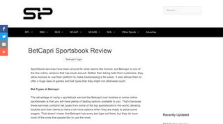 BetCapri Sportsbook Review & Promo Codes | Bonuses & Payouts