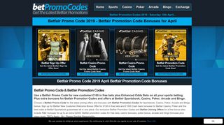 Betfair Promo Code 2019 - Betfair Promotion Code Bonuses for ...