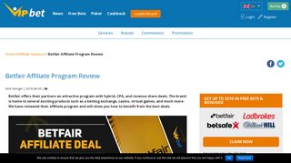 VIP-bet.com | Betfair Affiliate Program Review