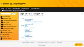 Login & Session Management - Betfair Exchange API - Betfair ...