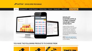 Betfair Developers: Betfair APIs, Data and Tools for your use