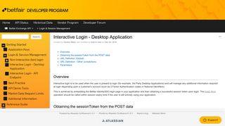 Interactive Login - Desktop Application - Betfair Exchange API - Betfair ...