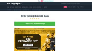 About Betfair Exchange & Claiming Your £20 Free Bet - Bettingexpert