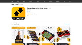 Betfair Casino NJ - Real Money on the App Store - iTunes - Apple