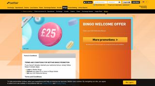 Betfair™ Bingo Promos | Bingo Welcome Offer