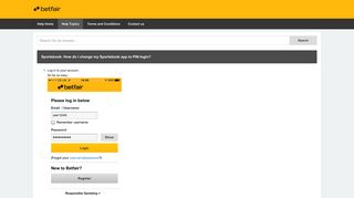 How do I change my Sportsbook app to PIN-login? - Betfair Support ...