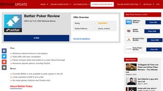 Betfair Poker Review - pokerupdate.com