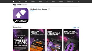 Betfair Poker Games on the App Store - iTunes - Apple