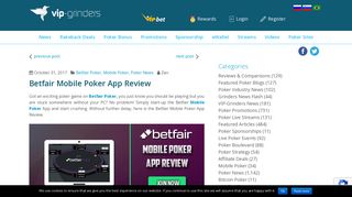 Betfair Mobile Poker App Review - Conducted by VIP-Grinders.com