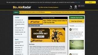 Open a Betfair Exchange account today for a £20 Free Bet Offer!