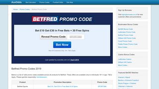 Betfred Promo Code February 2019 - Get £30 Free Bet + 30 Spins