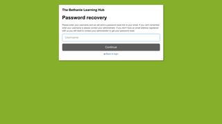 The Bethanie Learning Hub - Forgot password - Litmos