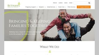 Bethany Christian Services: Bringing & Keeping Families Together