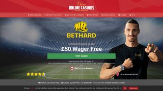 Bethard Casino - Join today & claim a £50 wager free Welcome Bonus!