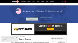 Bethard Sports Betting - Free Bet Bonus for the UK - Gambling.com