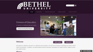 Bethel University School of Education - Home