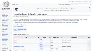 List of Bethesda Softworks video games - Wikipedia