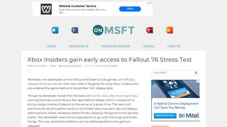 Xbox Insiders gain early access to Fallout 76 Stress Test OnMSFT.com ...