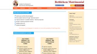 Pay online - Bethlehem Matrimonial