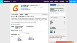 Bethpage Federal Credit Union Reviews: 39 User Ratings - WalletHub
