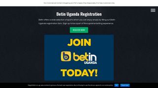 Betin Uganda Registration January 2019 | Sign Up At betin.co.ug
