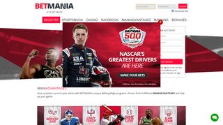 Betmania, Online Sportsbook, Live NFL Betting, Live Casino, Racebook