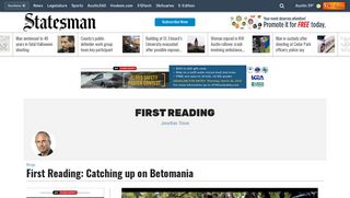 First Reading: Catching up on Betomania - Austin American-Statesman