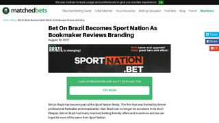 Bet On Brazil Becomes Sport Nation As Bookmaker Reviews Branding ...
