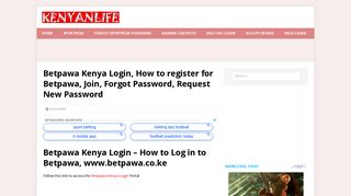 Betpawa Kenya Login - How to Log in to Betpawa, www.betpawa.co.ke