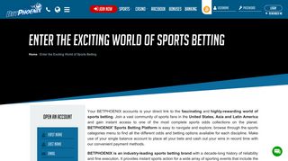 Enter the Exciting World of Sports Betting | Betphoenix