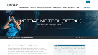 Automate your Live Trading with BetPal - Betradar